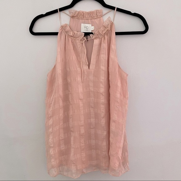 HD in Paris Tops - HD in Paris Silk Shadow Pane Tank Top